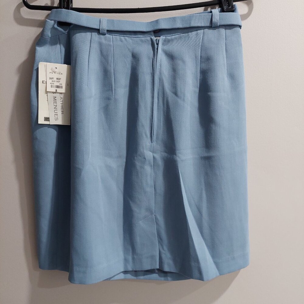 Fairweather Size 8 Light Blue Pencil Skirt With Marching Belt